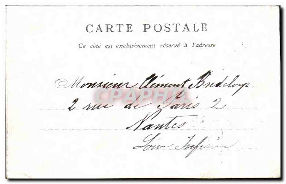 CPA S Germain l'Auxerrois Edite par le Bon Marche Paris — Verso