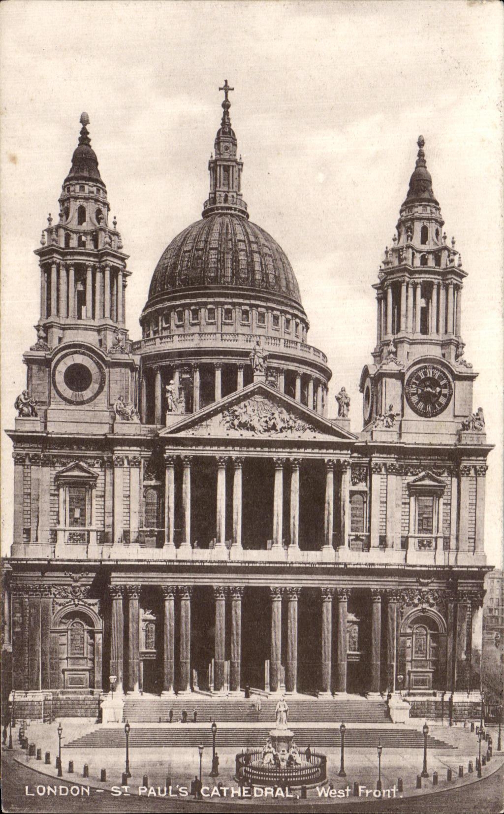 CPA London St Paul's Cathedral West Front