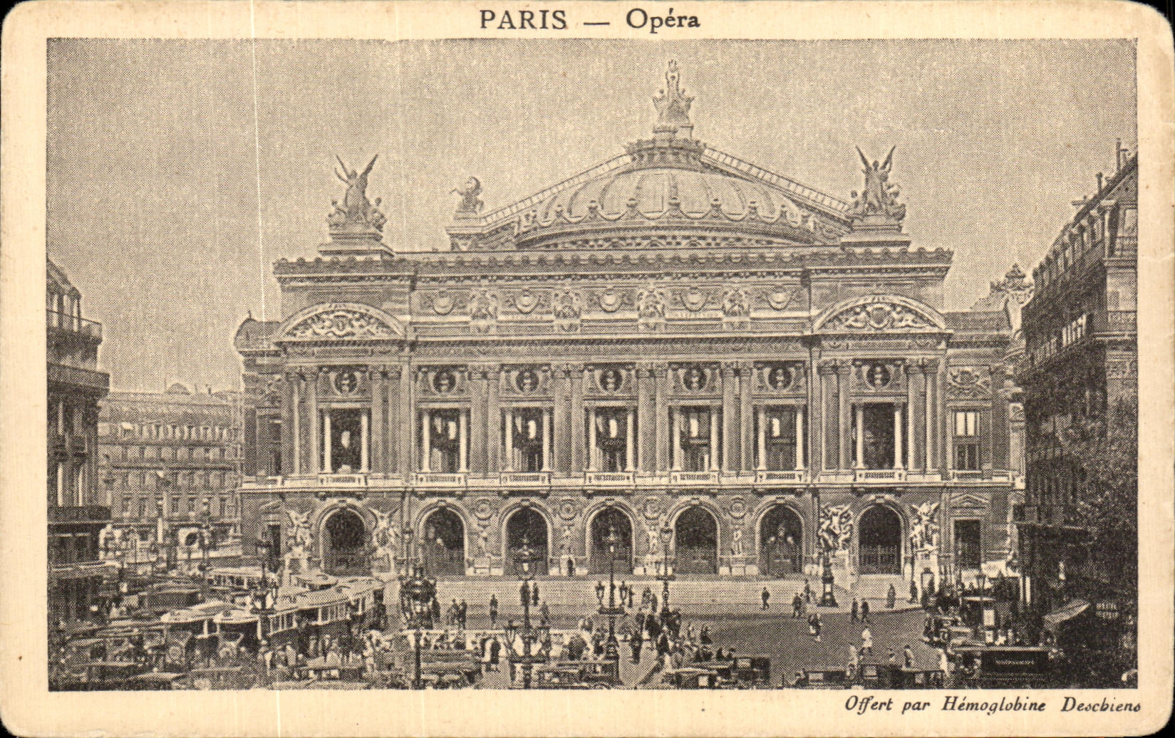 CPA Paris Opera Publicite Anemie Sirop des chiens 