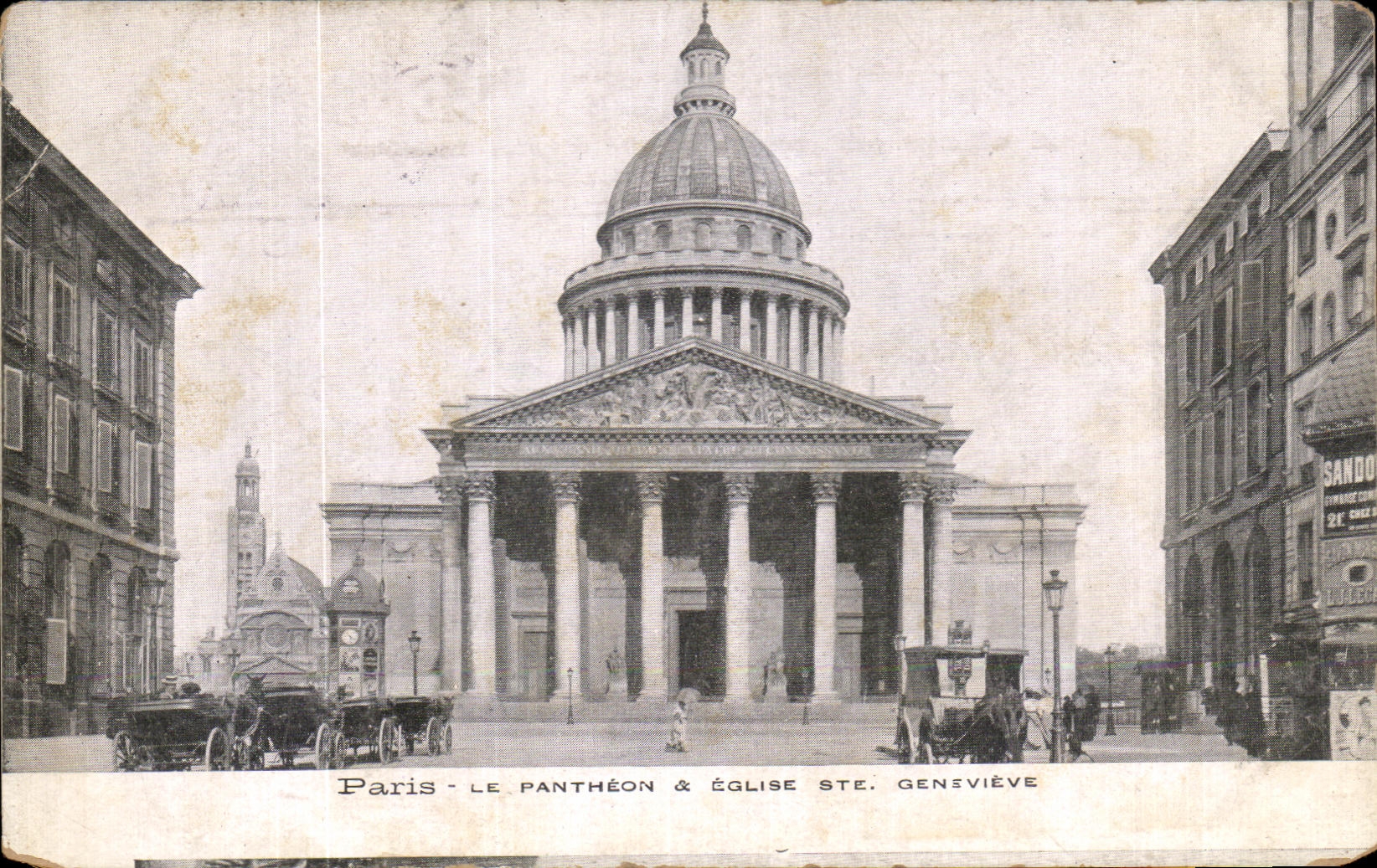 CPA Paris Le pantheon Eglise Ste Genevieve