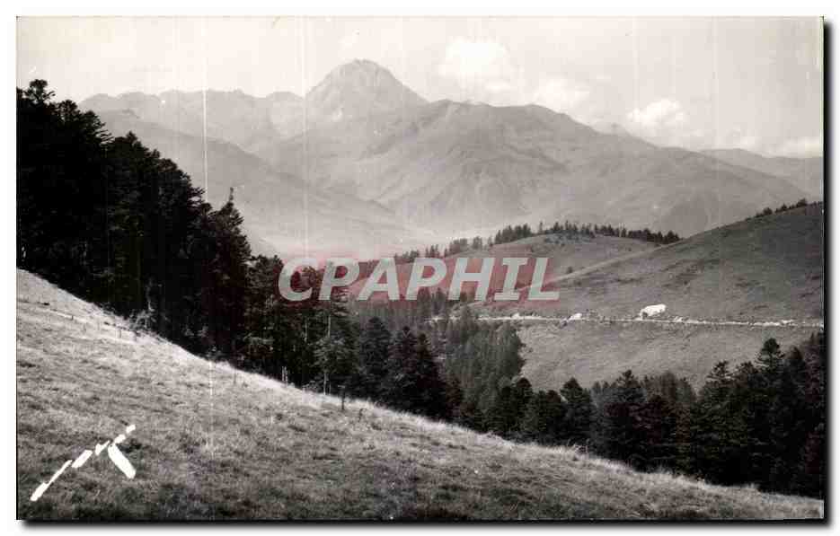 Le Col d'Aspin — Vue du Pic du Midi de Bigorre (2 877 m) — Édit. JOVÉ, Pau