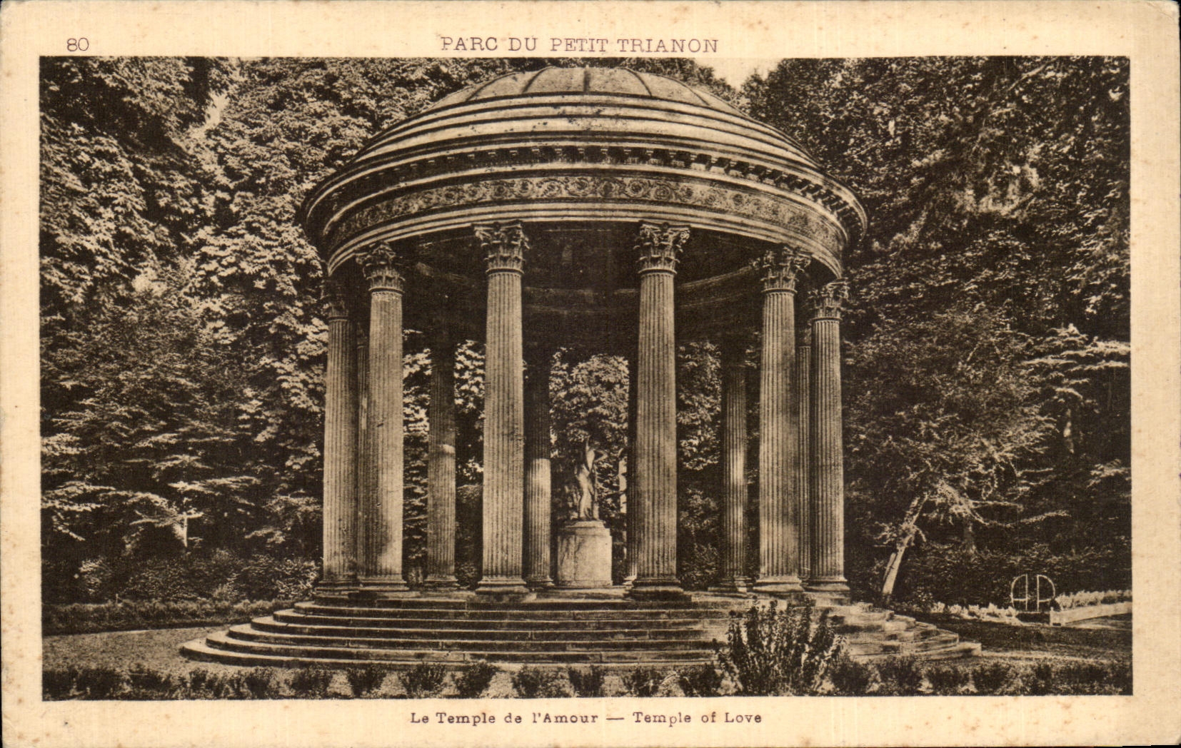 CPA Parc Du Petit Trianon Le Temple de L'Amour Temple of Love Versailles