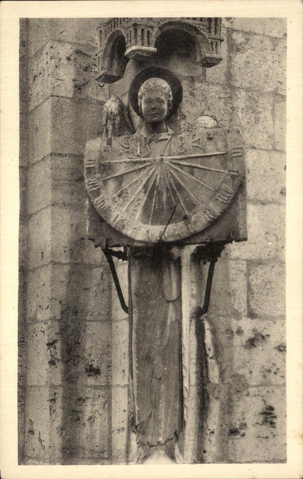 CPA Cathedrale De Chartres Ange Le Cadran 