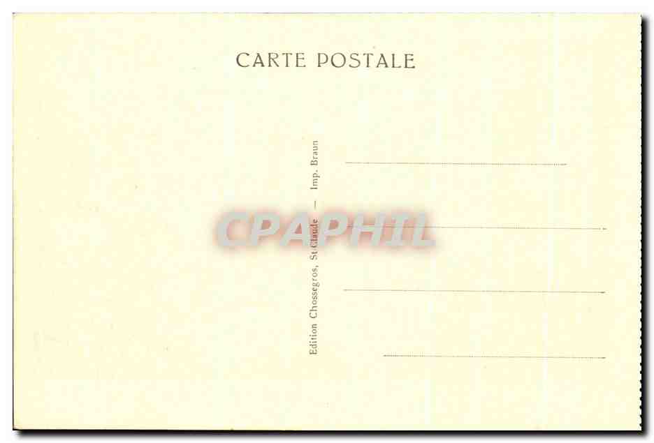 CPA Saint Claude Route De Septmoncel Et La Roche Blanche — Rückseite
