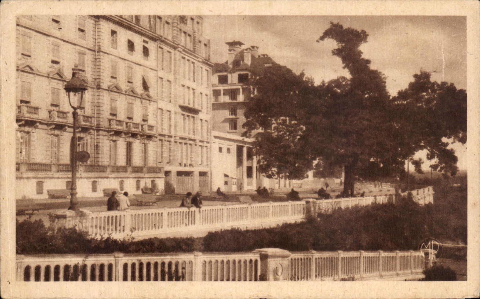 CPA Pau Le Boulevard des Pyrenees et le Chene de sully