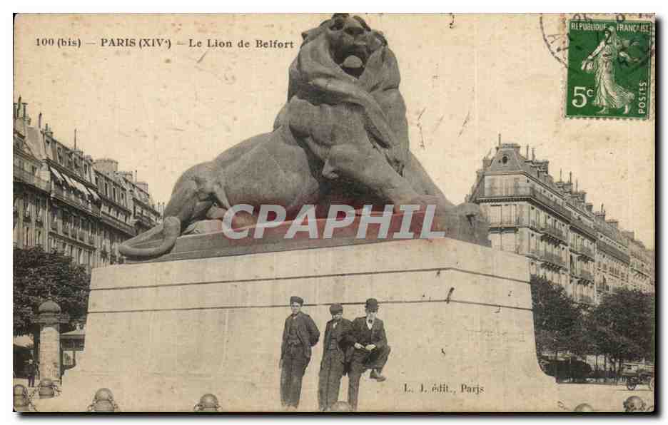 CPA Paris La Lion de Belfort