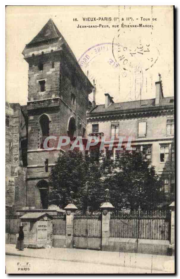 CPA Vieux Paris Panorama Tour De Jean Sans Peur Rue Etienne Marchel