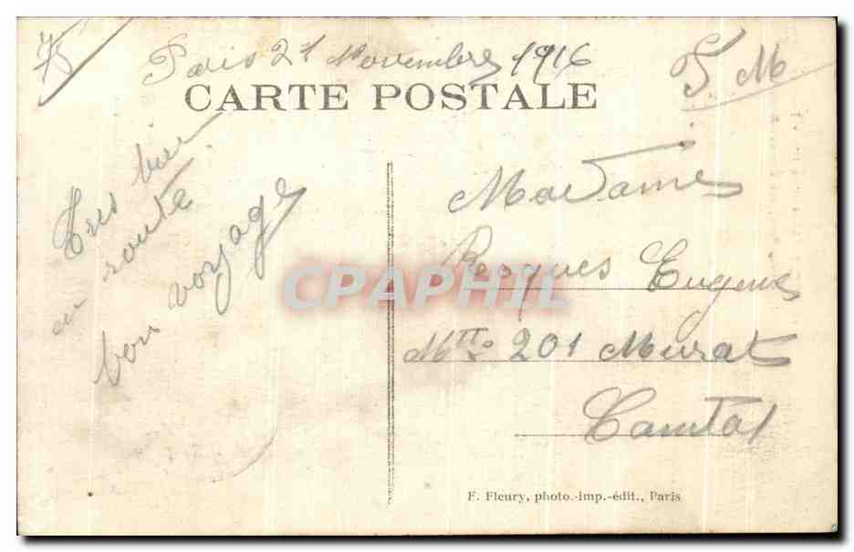 CPA Vieux Paris Panorama Tour De Jean Sans Peur Rue Etienne Marchel — Verso