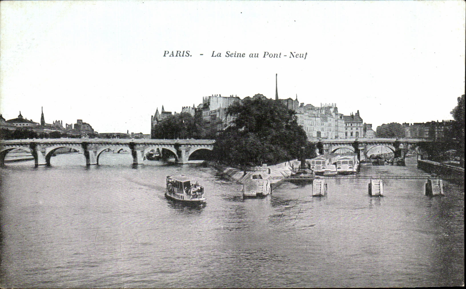 CPA Paris La Seine au Pont Neuf
