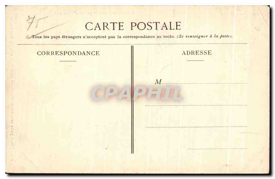 CPA Paris Vieux puits Rue Laplace — Rückseite