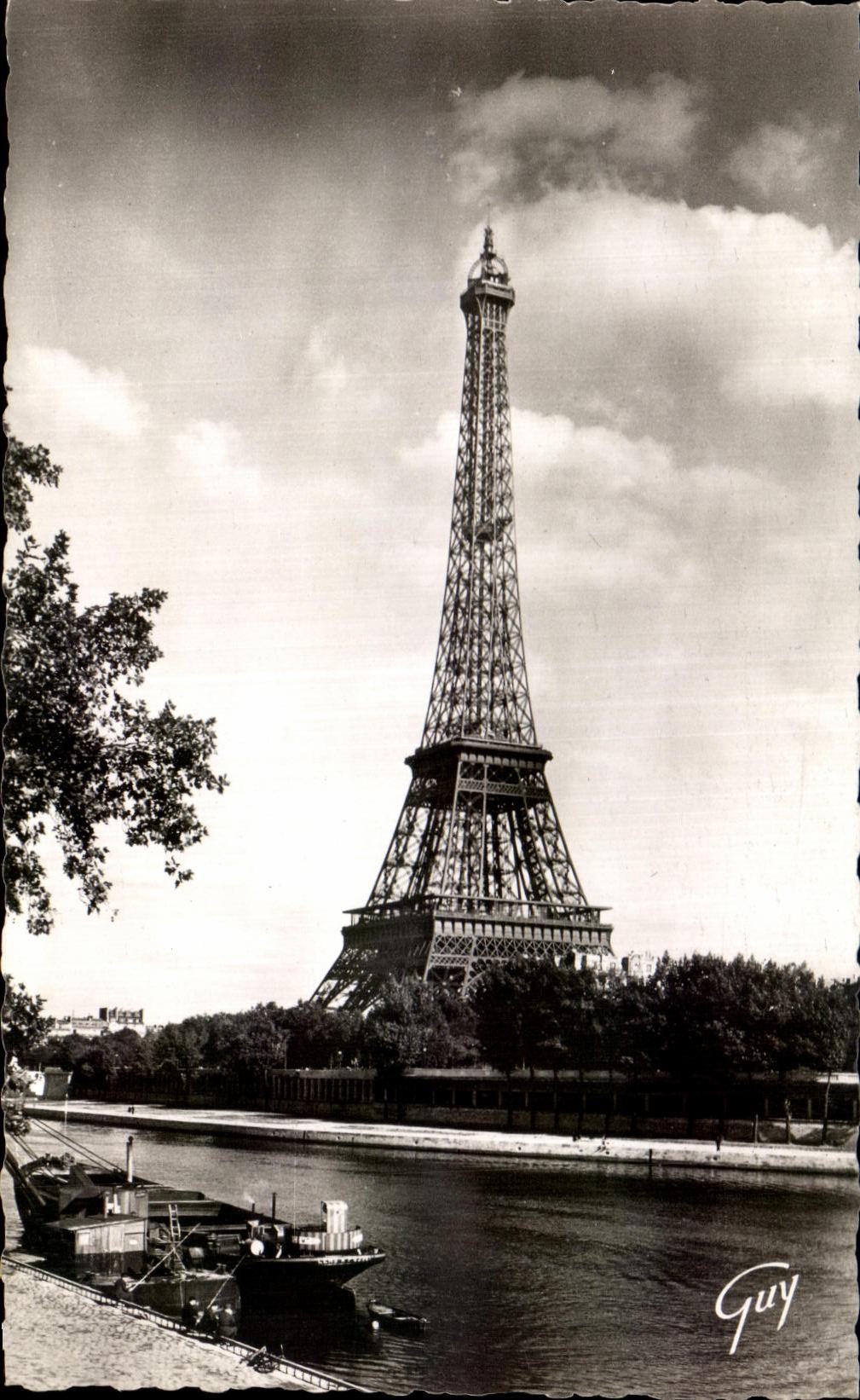 Paris und seine Wunder — Die Eiffelturm von der Avenue de l'Okio aus gesehen — Verlag GUY