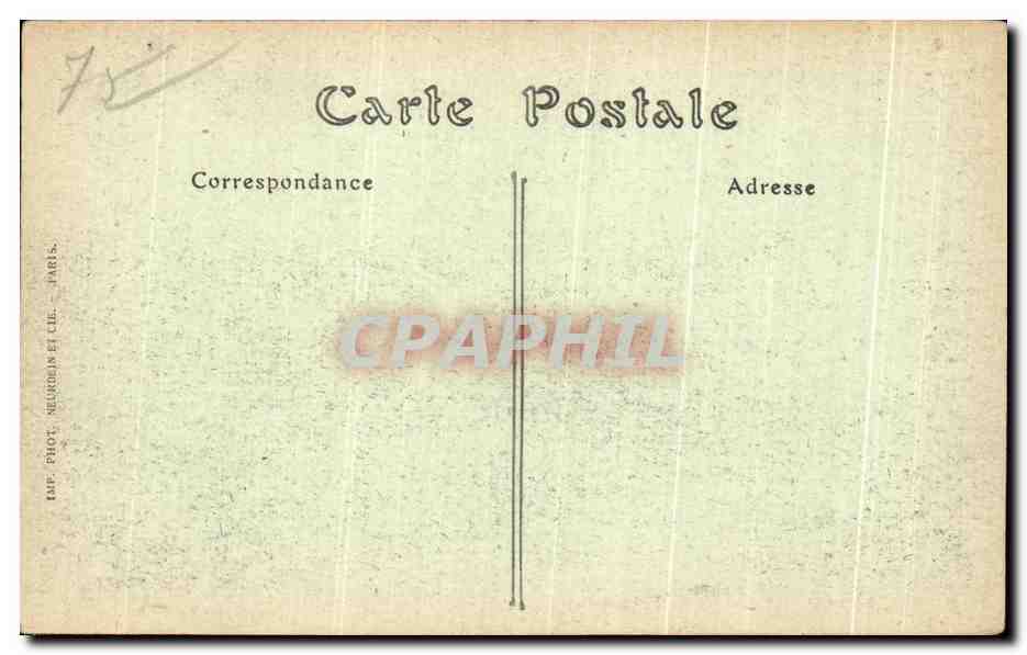 CPA Paris Vue Sur le Trocadero — Rückseite