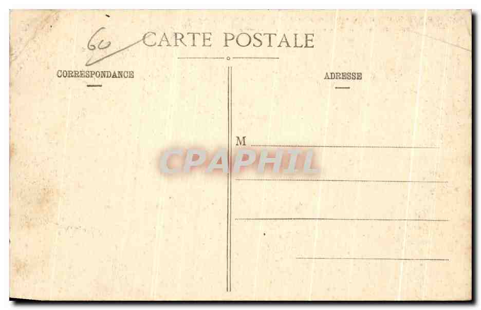 CPA Senlis Ruines du Chateau Henri IV Enceinte gallo romaine  — Rückseite