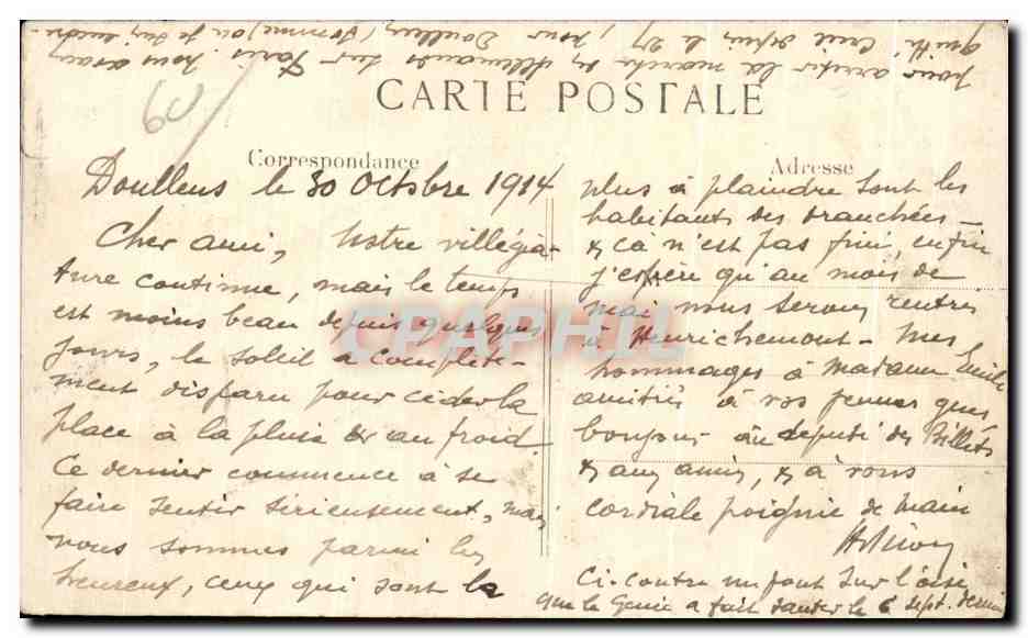 CPA Le pont de Creil Militaria  — Rückseite