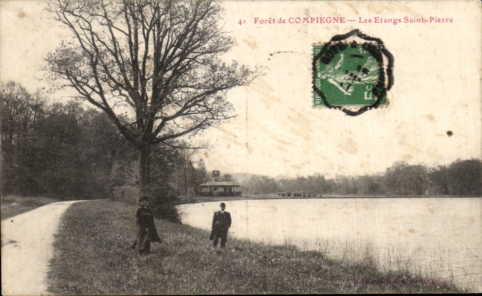 CPA Foret de Compiegne Les etangs Saint Pierre