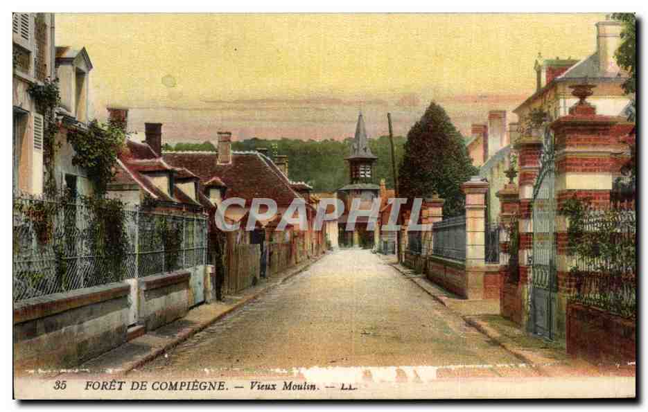CPA foret De Compiegne Vieux Moulin