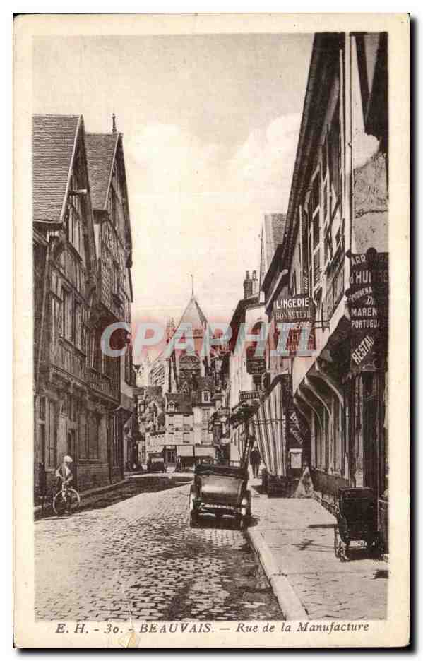 CPA Beauvais Rue de la Manufacture