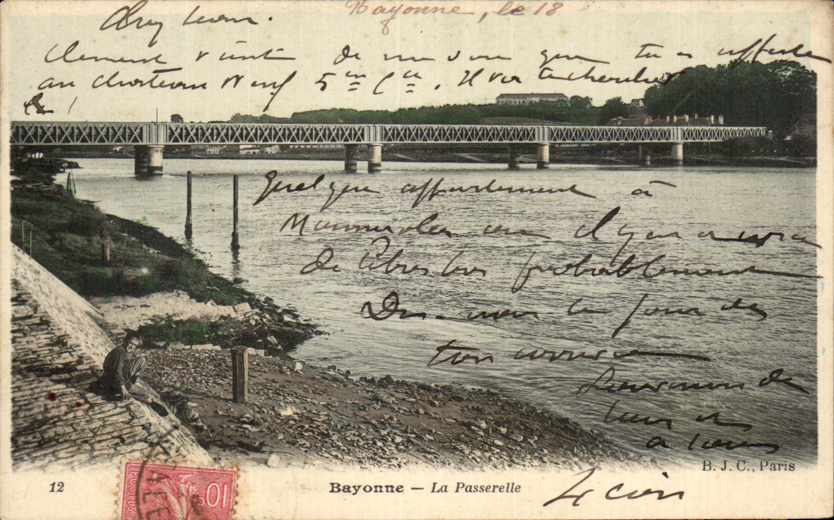 Bayonne — La Passerelle — B.J.C., Paris