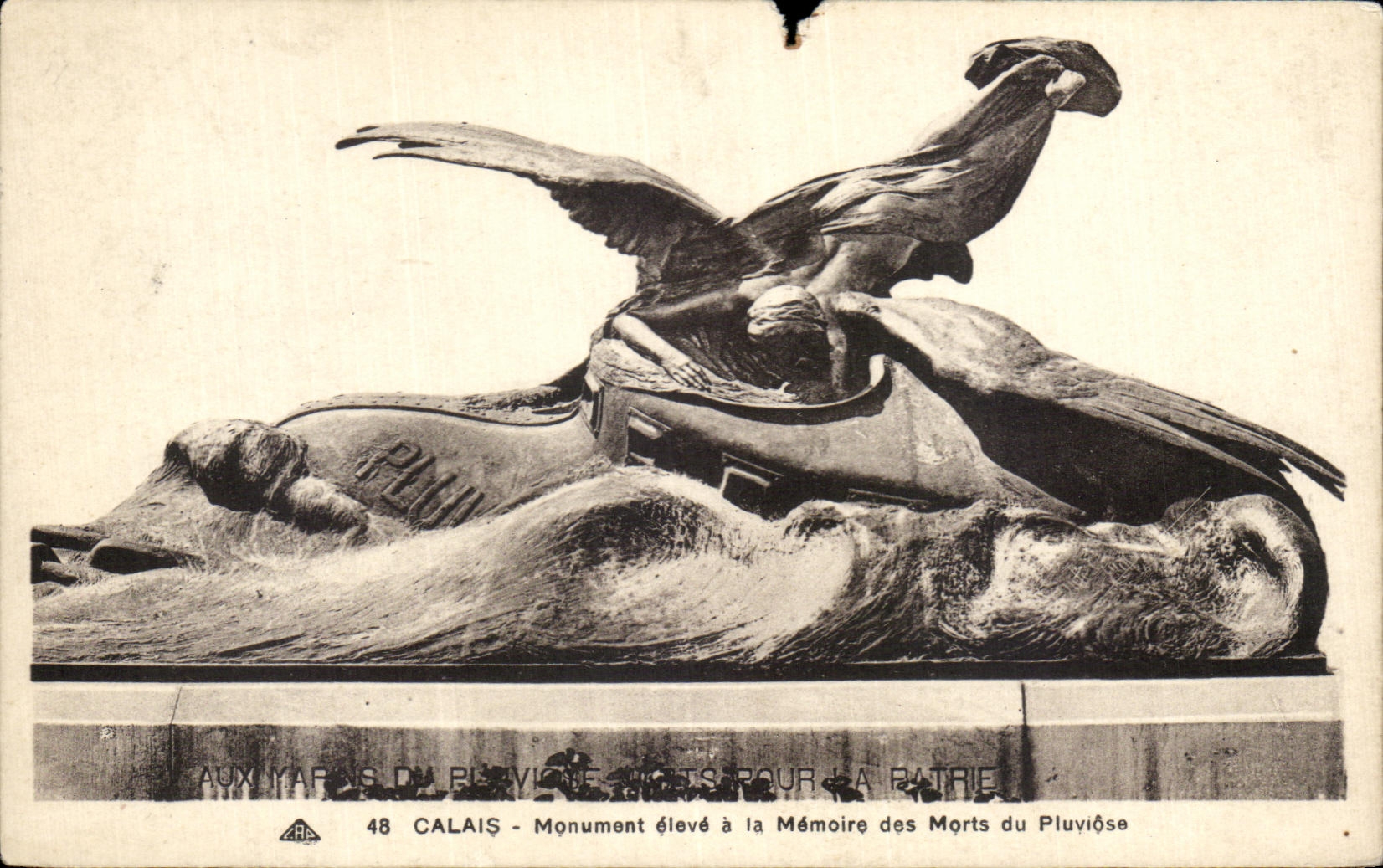 Monument aux Morts du Pluviose — Calais — Verlag CPAPHIL n°48