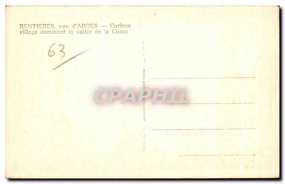 Rentières, vue d'Ardes — Curieux — Reverso