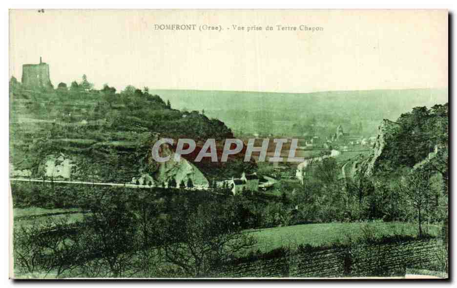 CPA Domfornt Vue prise du Tertre Chapon