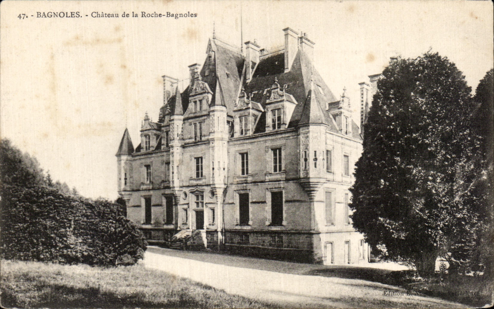 CPA Bagnoles Chateau de la Roche Bagnoles