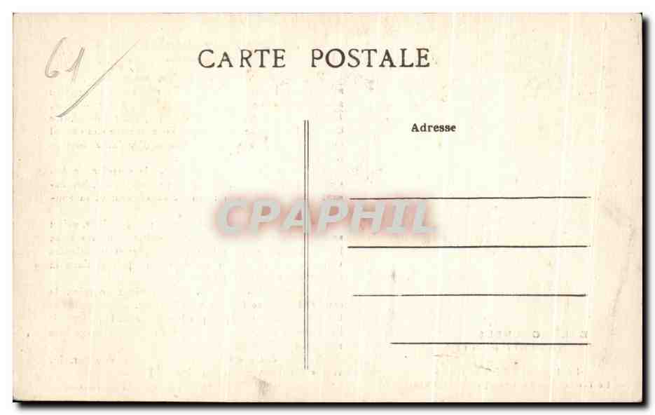 CPA La Legende De Bagnoles Le Tableau des Thermes Femme Cheval  — Rückseite