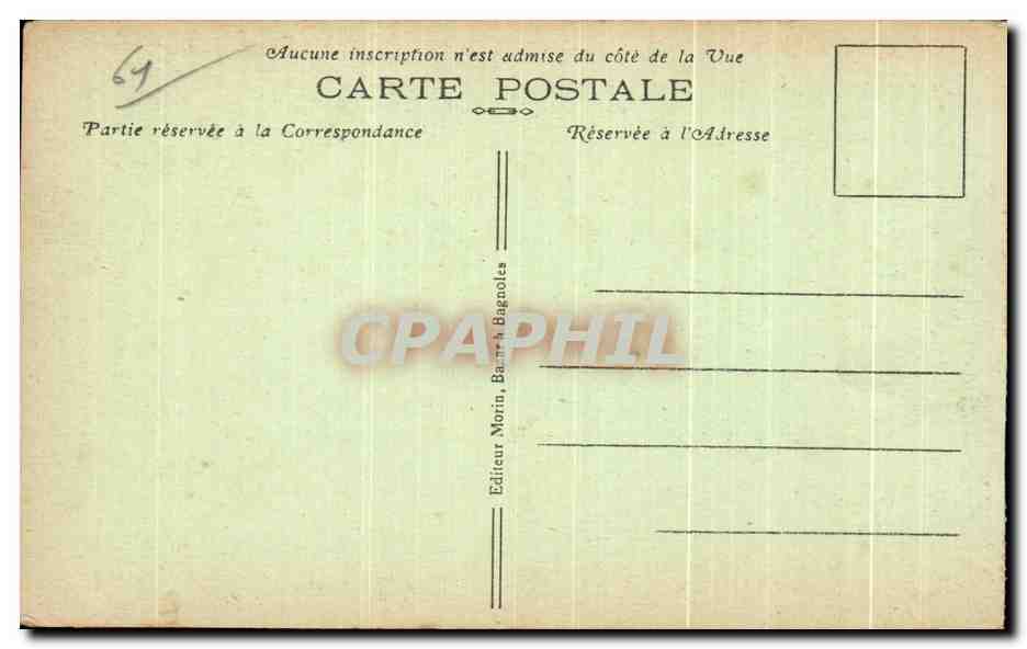 CPA Station Thermale de Bagnoles de I'Orne La Legende de Bagnoles Femme Cheval Dutriac — Rückseite