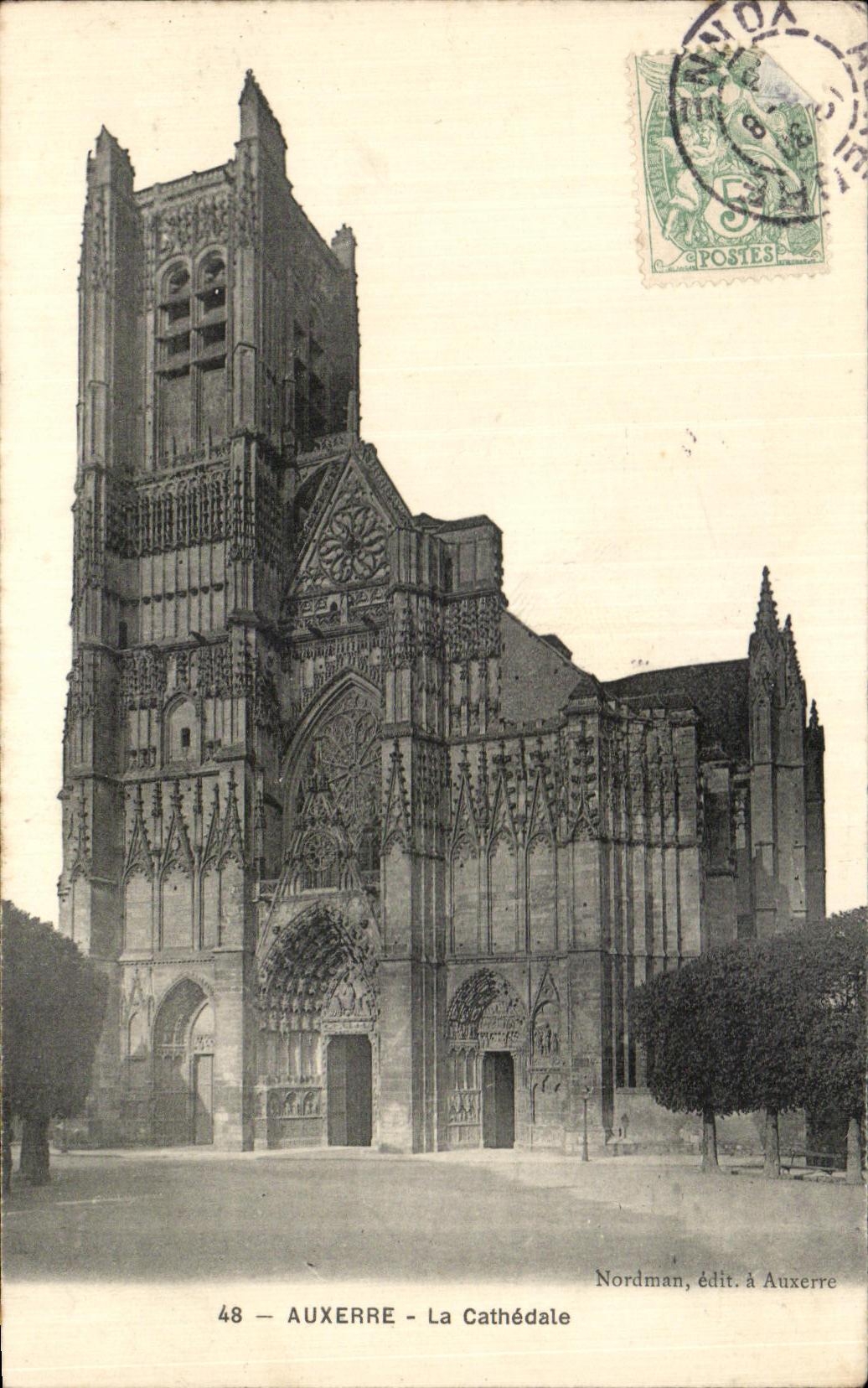 Auxerre - La Cathédrale — Nordman, édit. à Auxerre, n°48