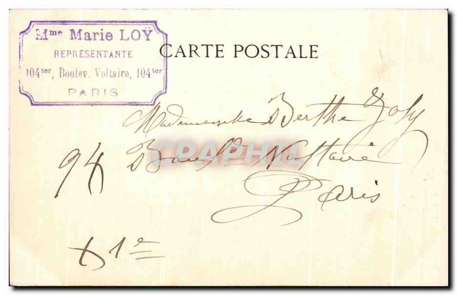 CPA Paris Eglise Sainte Clotide — Rückseite