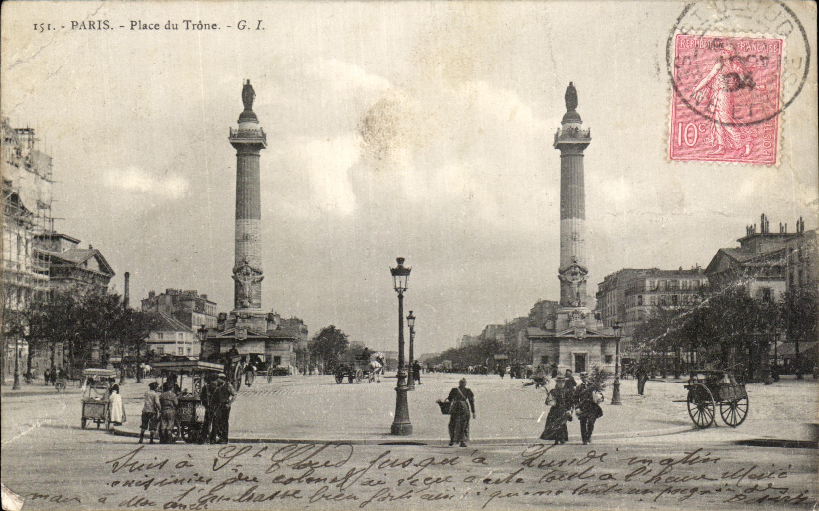 CPA Paris Place du Trone