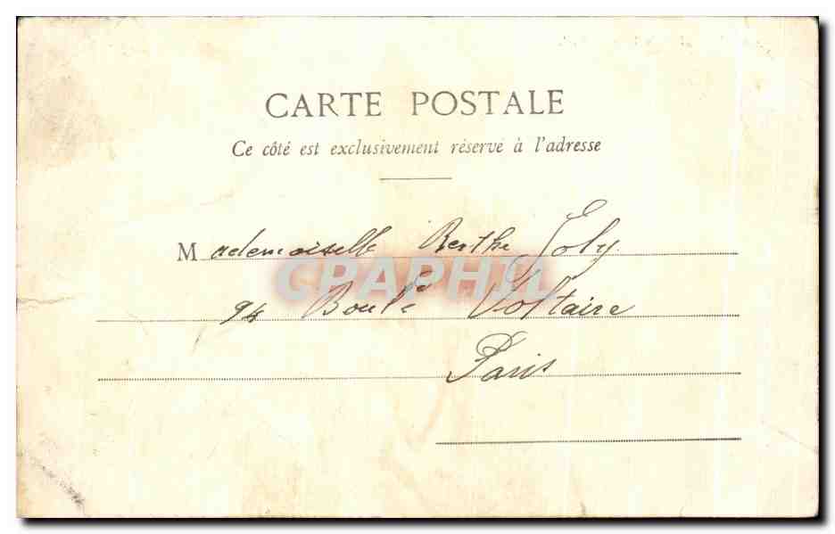 CPA Paris Place du Trone — Rückseite