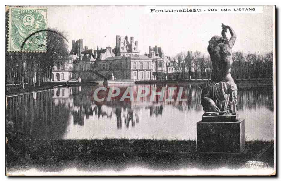 Fontainebleau - Vista sobre el lago — editor S. BERNARD, n° 24