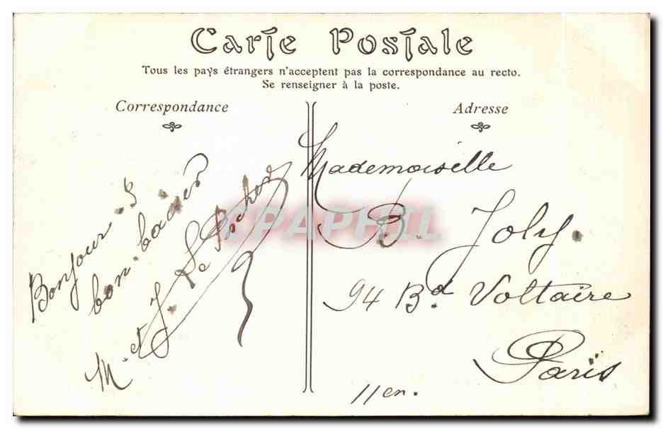 CPA Rouen Vue Generale prise de Bon Secours — Verso