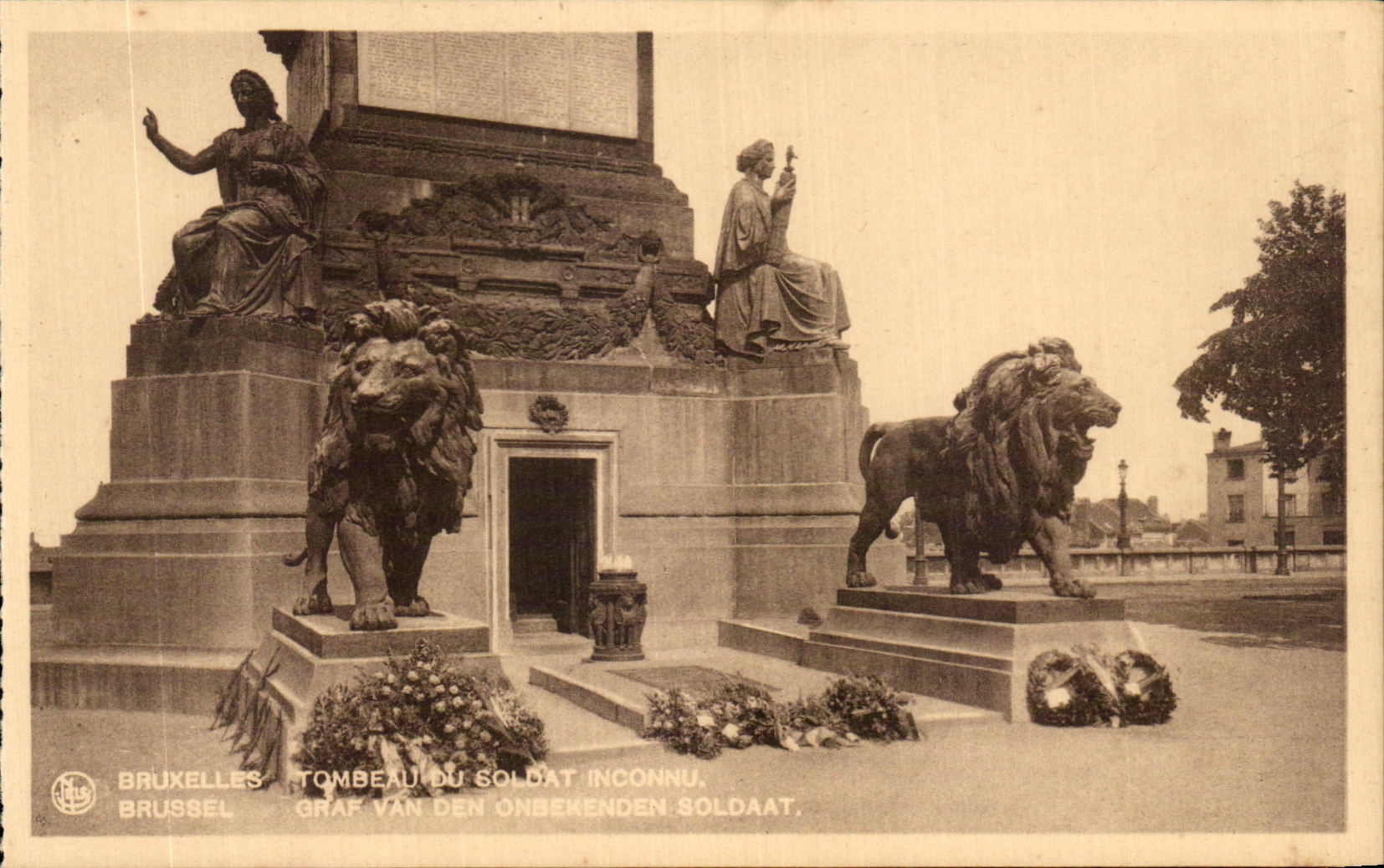 CPA Bruxelles Tombeau Du Soldat Inconnu Brussel Lion 