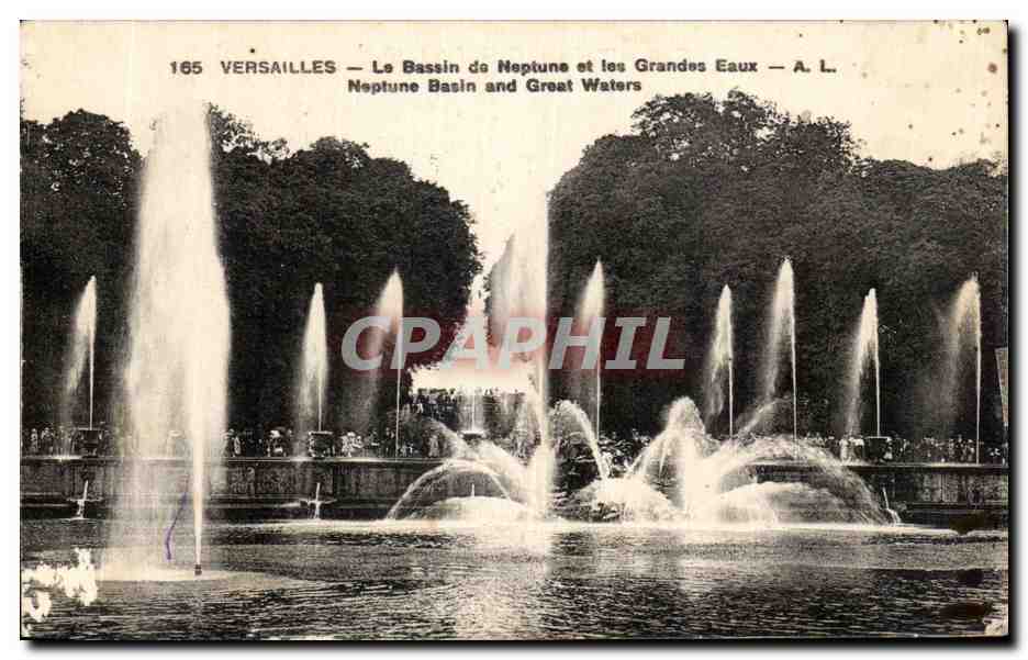 CPA Versailles Le Bassin de Neptune et les Grandes Eaux Neptune and Great Waters