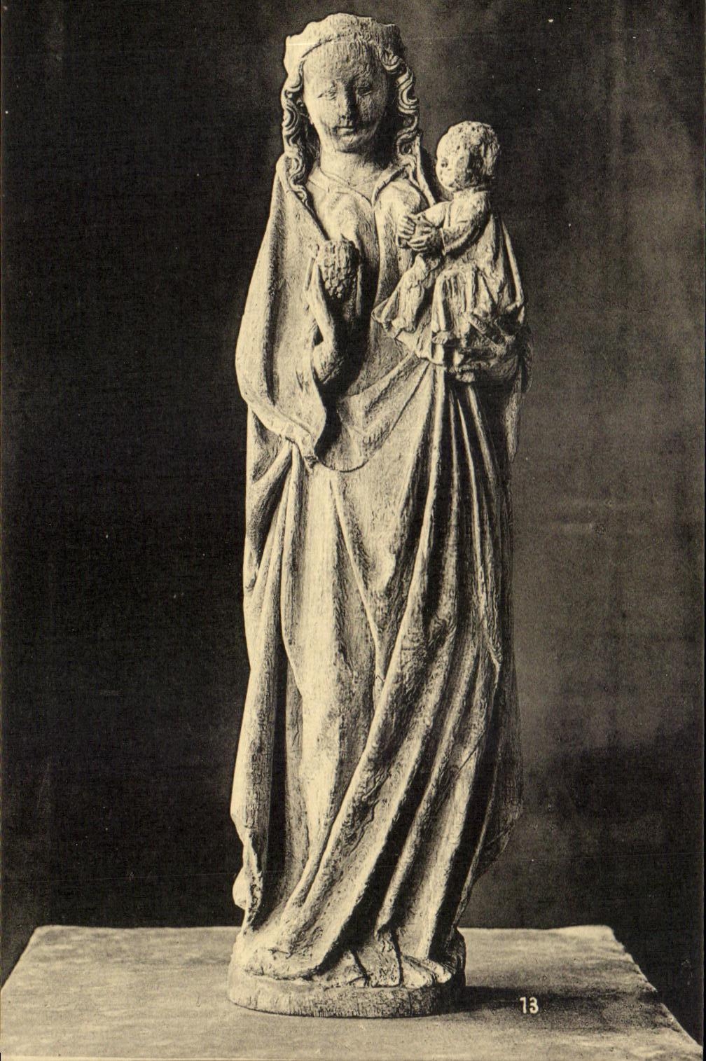 Vierge à l'Enfant — sculpture du XVIIe siècle — Eiken O. L. D., Bruxelles