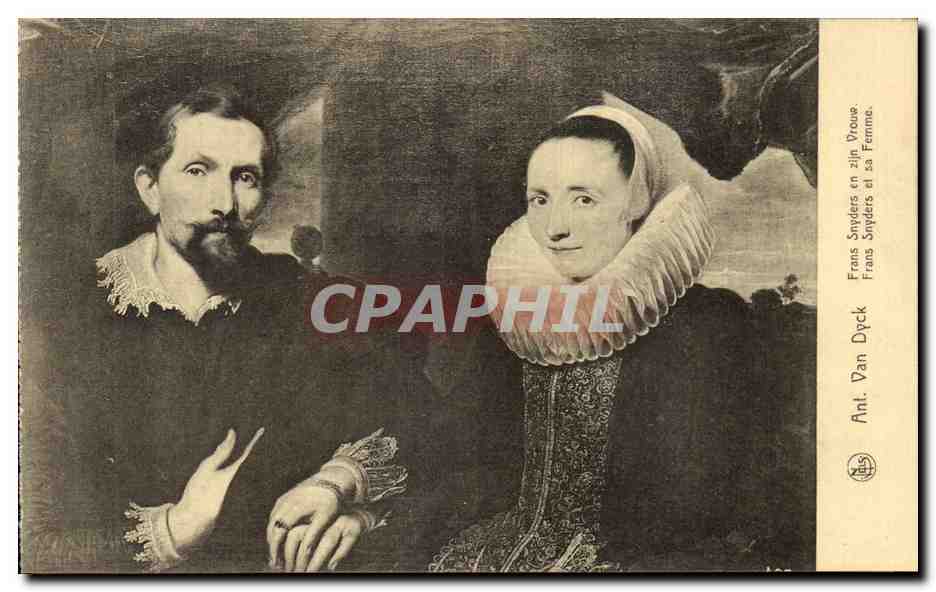 Frans Snijders et sa Femme — portrait de couple — Anl. Van Dyck