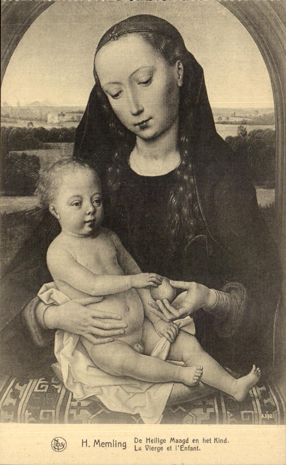 La Vierge et l'Enfant — H. Memling — éditeur N. L. S. n° A302