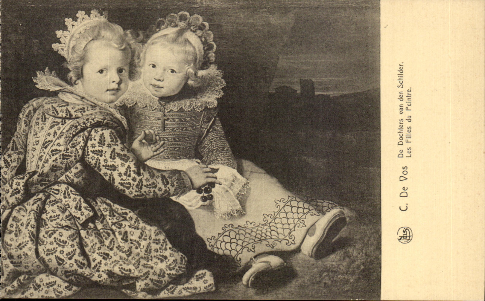 CPA Exposition Anvers 1930 C De Vos De Dochters Van den Schilder Les Filles du Peintre