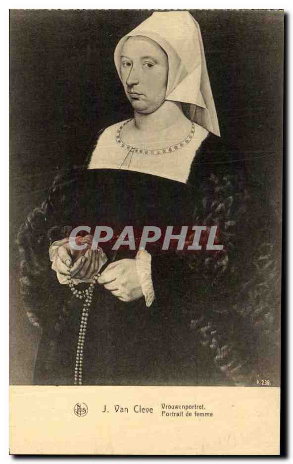 CPA Exposition Anvers 1930 J Van Cleve Portrait de femme