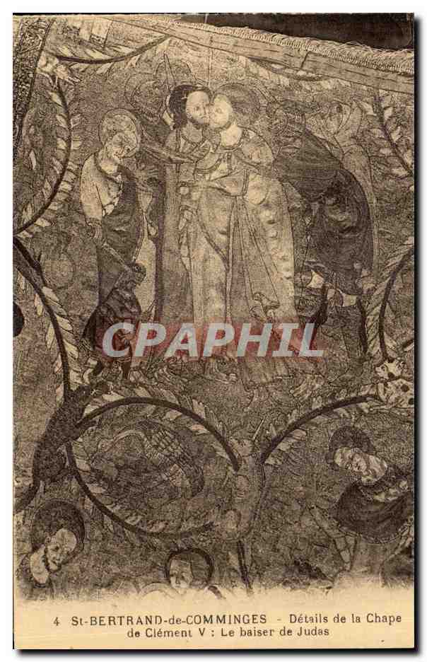 CPA St Bertrand de Comminges Details de la Chape de Clement Le baiser de Judas