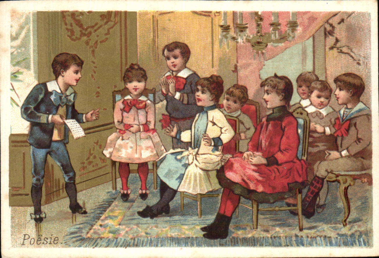 Chromo Poesie Enfants