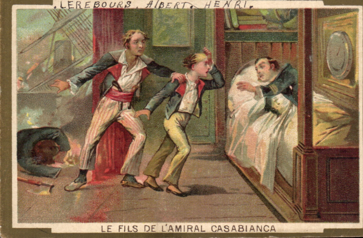 Chromo Le Fils De L'Amiral Casabianca Bataille navala d'aboukir 