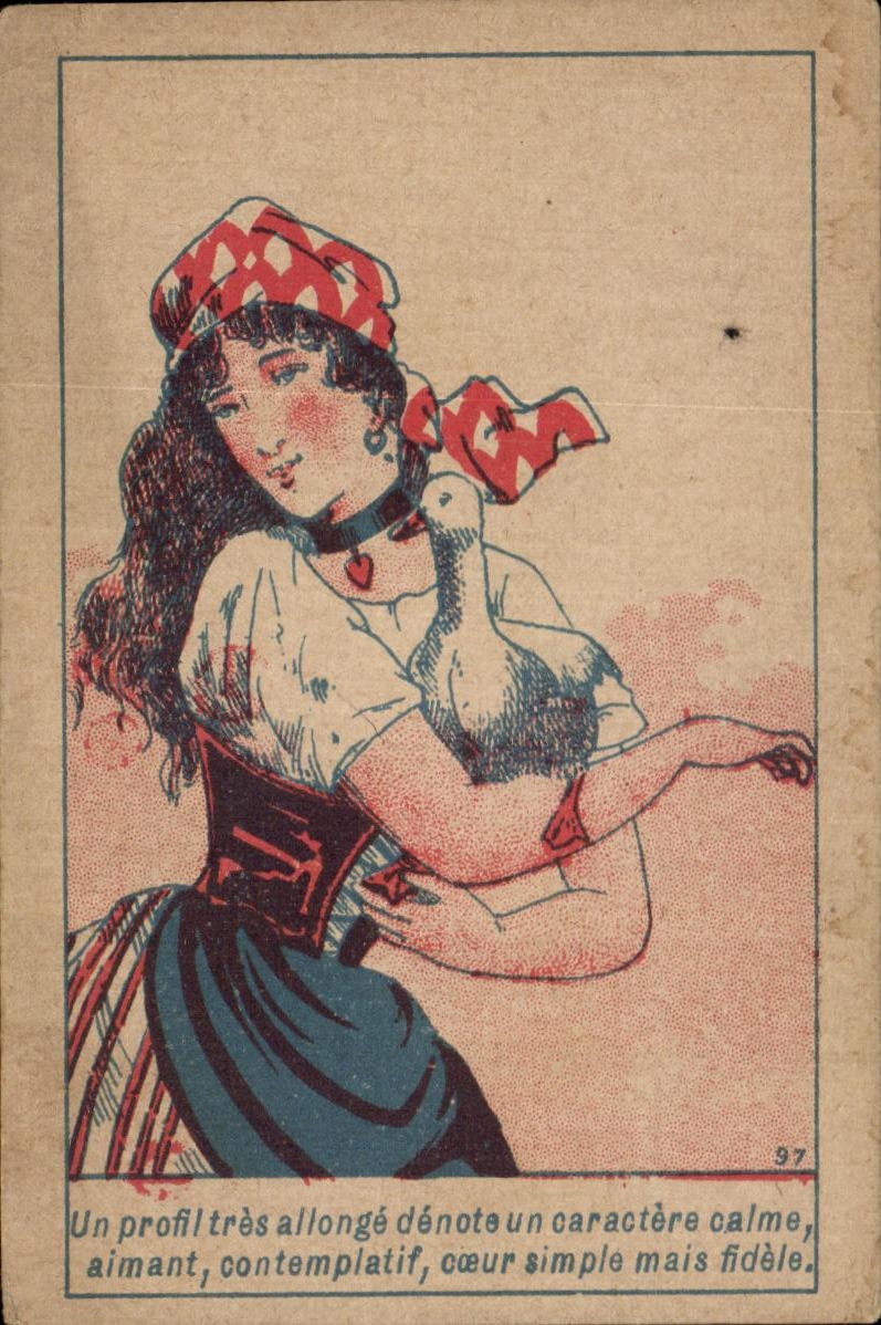 Image Femme oie Un profil tres allonge