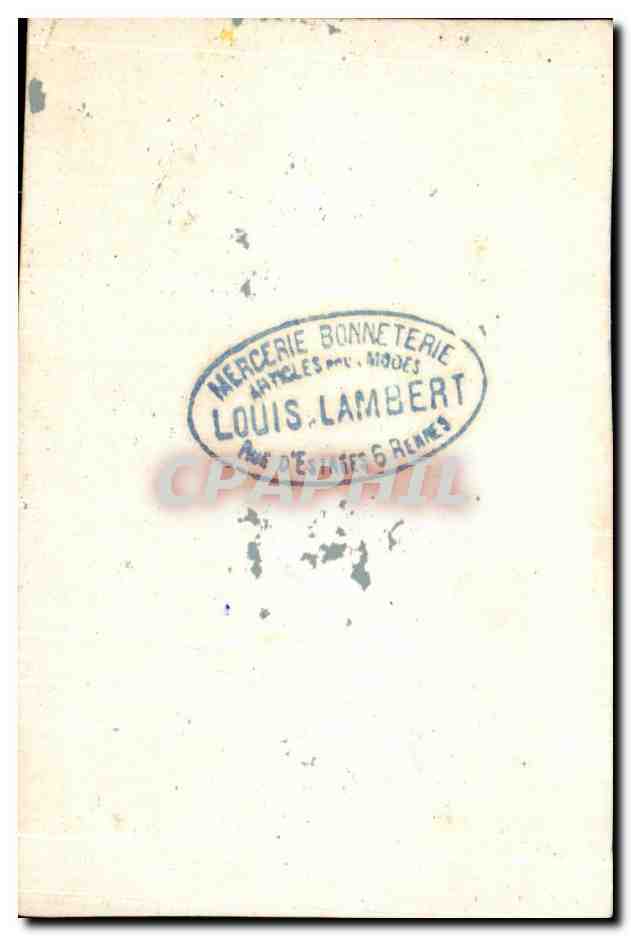 Chromo La Chasse Mercerie Bonneterie Louis Lambert Rennes Rue d'Estree chein  — Back