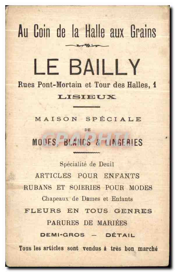 Chromo Temple Indien Elephant Le Bailly Rues pont Mortain et tour des Halles Lisieux  — Rückseite