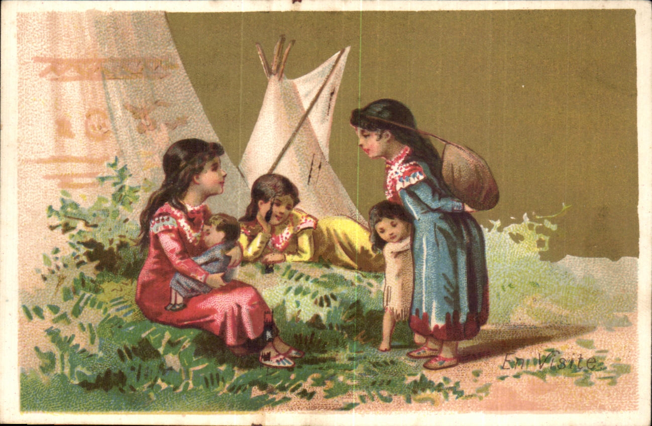 Chromo Enfants en visite