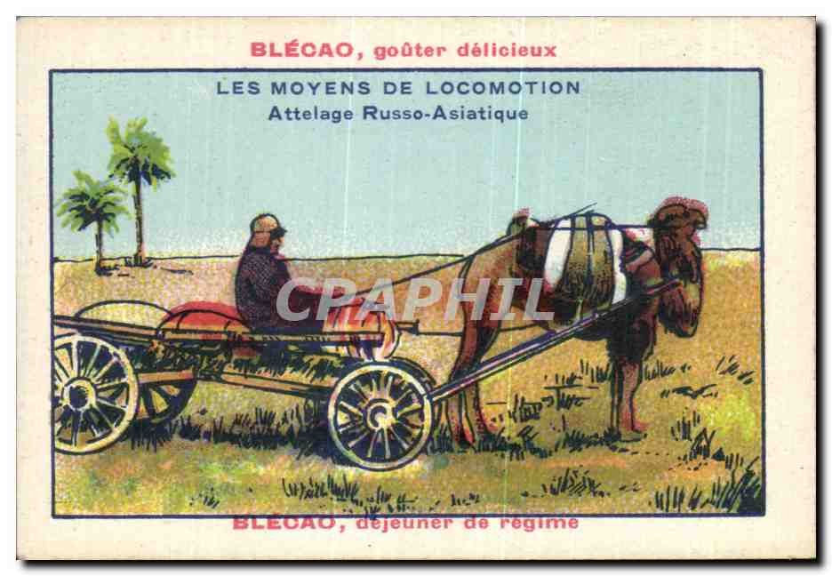 Image Blecao Gouter dellcieux Les Moyens De Locomotion Attelage Russo Asiatique Russie 
