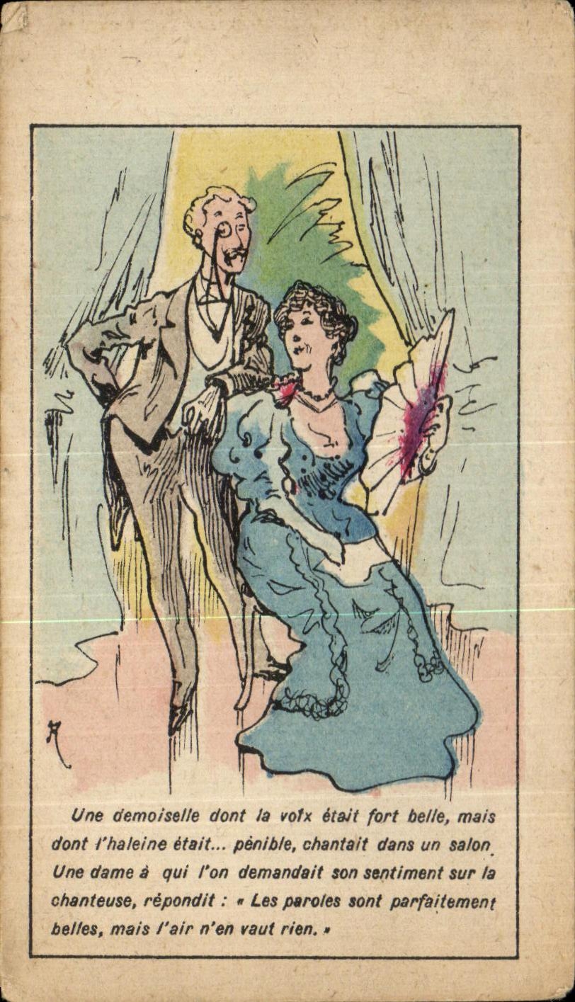 Image Maison des Abeilles Une demoiselle dont la voix etait fort belle Eventail